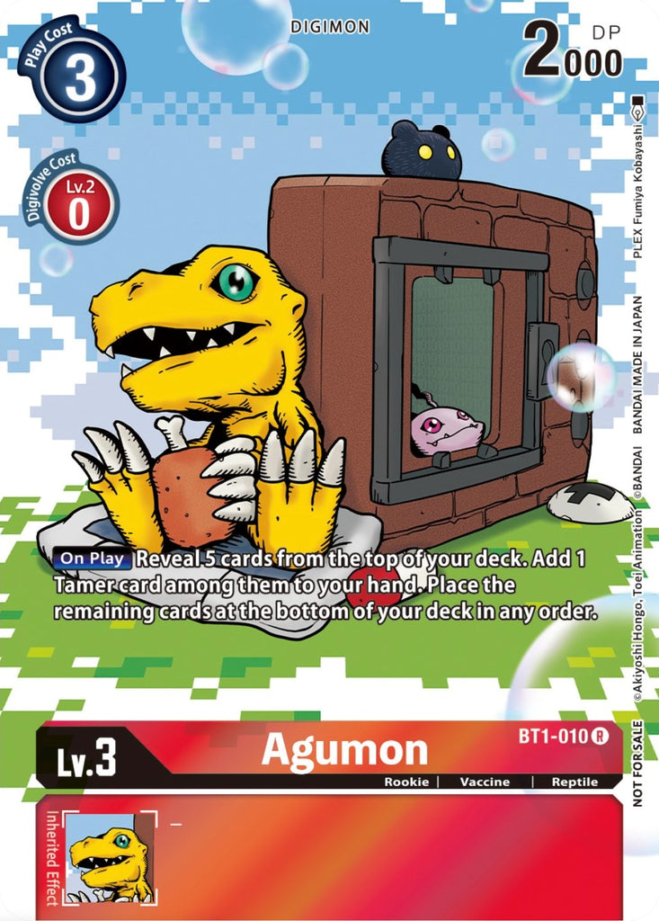 digimon agumon card Agumon [ST1-03] (Evolution Cup) [Starter Deck: Gaia Red Promos] main image 1