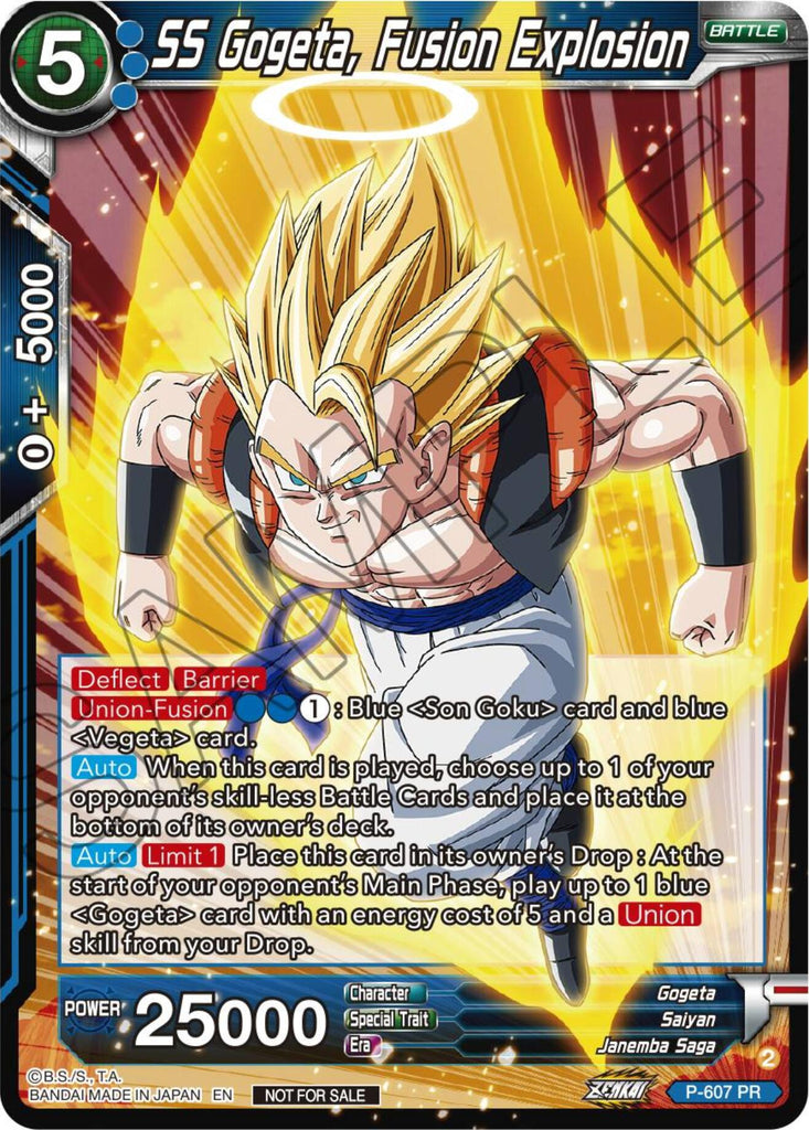 SS Gogeta, Fusion Explosion (Tournament Pack Vol. 8) (P-607) [Promotio