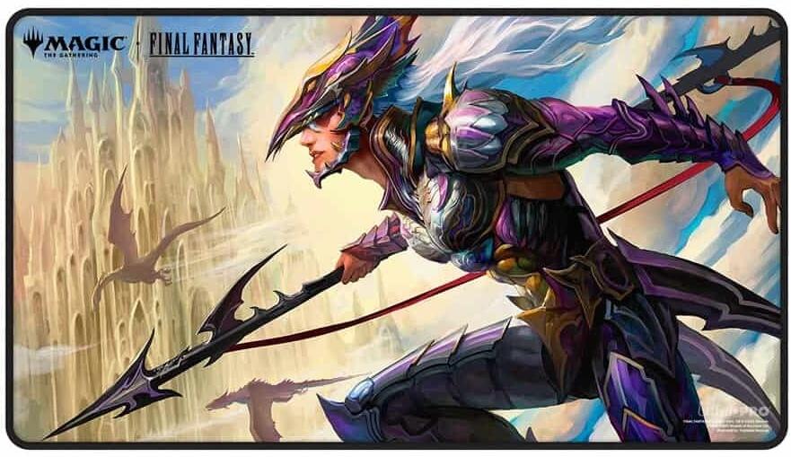 final fantasy mtg play mats Ultra PRO - x Universes Beyond Jumbo Cactuar Playmat for Magic: The Gathering The Gathering Final Fantasy artwork and enhance your gameplay experience Playmat Lightning - MTG Magic