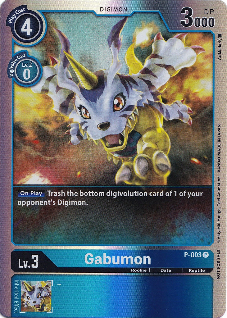 gabumon card digimon world 3 Gabumon [P-003] (Rainbow Foil) [Promotional Cards]