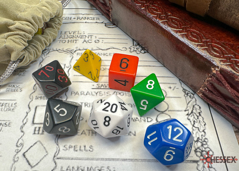 Chessex Opaque 7-Die Set