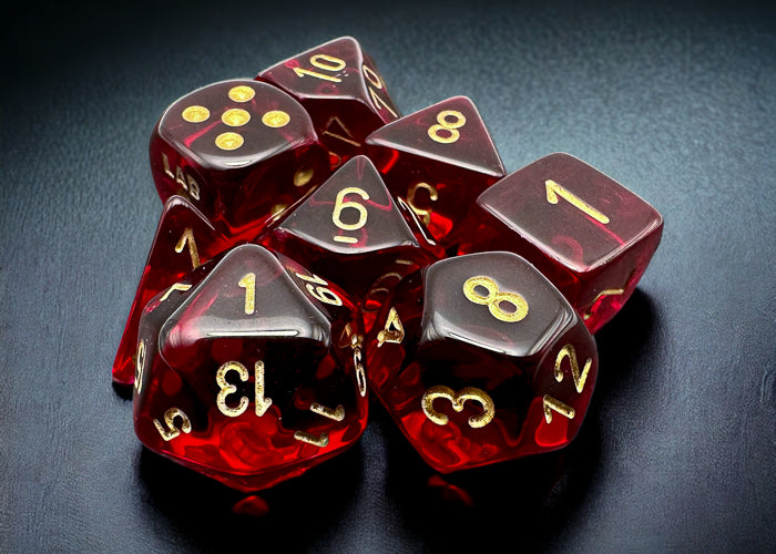 Lab Dice Crimson/Gold