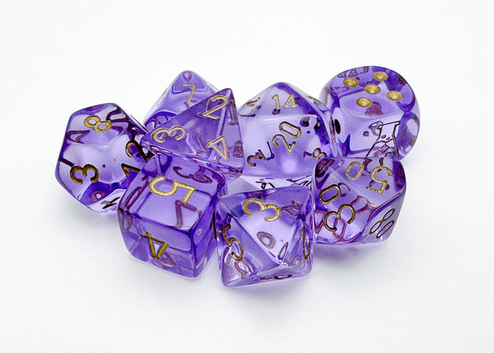Lab Dice Lavender/Gold
