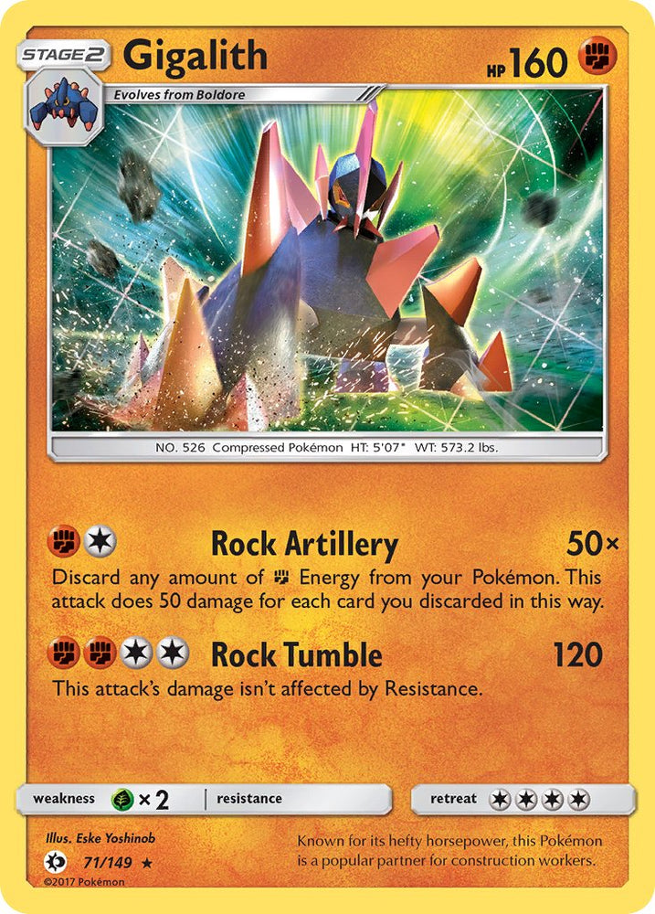 Gigalith (71/149) (Cosmos Holo) (Blister Exclusive) [Sun & Moon: Base