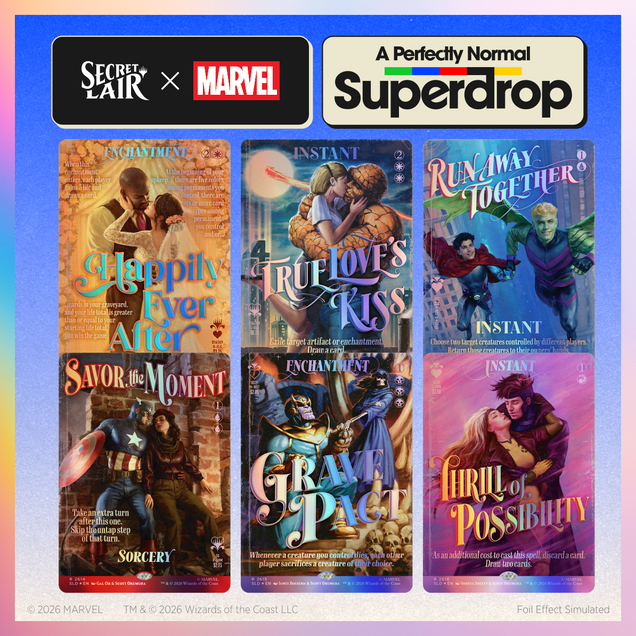 Secret Lair Drop: Secret Lair x Marvel: True Believers in Love (Traditional Foil Edition)