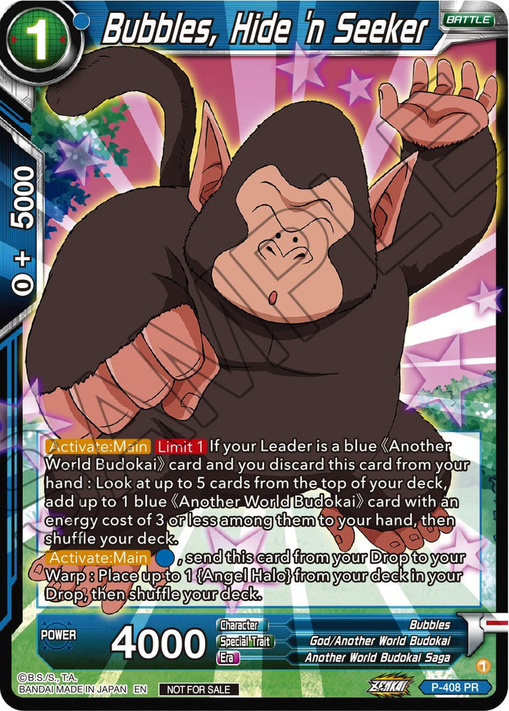 Bubbles, Hide 'n Seeker (Zenkai Series Tournament Pack Vol.1) (P-408) [Tournament Promotion Cards]