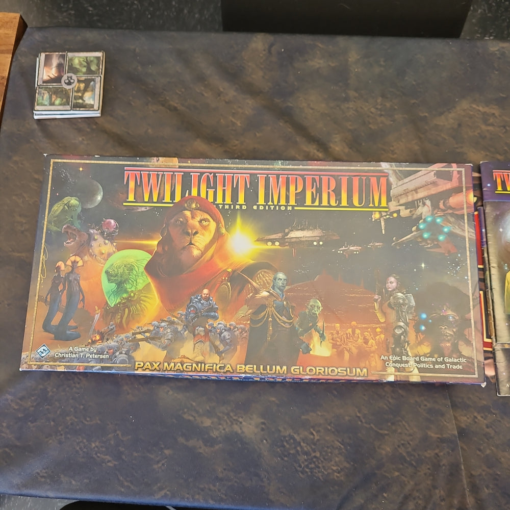 Twilight Imperium Third Edition w/ Shattered Empire (Box damage, cards and tiles in good condition)