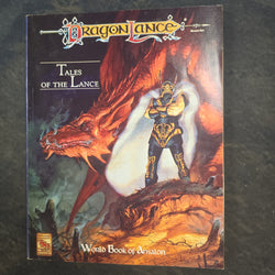 Advanced Dungeon and Dragons 2e Dragonlance Tales from the Lance Boxed Set (Box is Worn, but contents are all in good condition, including the character standees!)