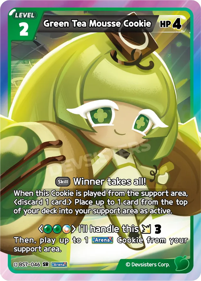 Green Tea Mousse Cookie (BS7-046) SR [Arena of Glory]
