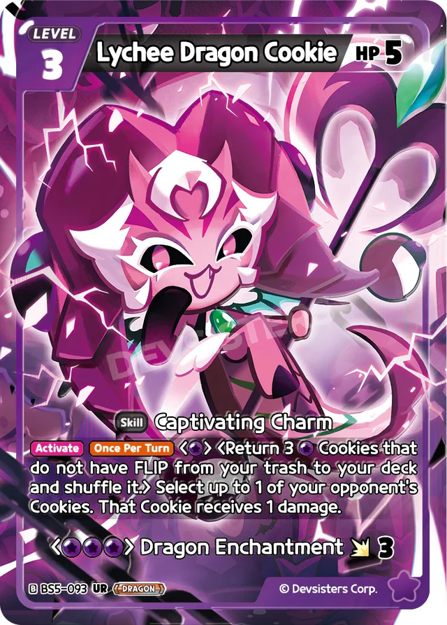 Lychee Dragon Cookie (BS5-093) UR [Arena of Glory]