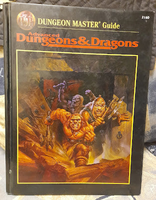 Used Advanced D&D Dungeon Masters Guide 1995 (Heavy spine and surface wear)