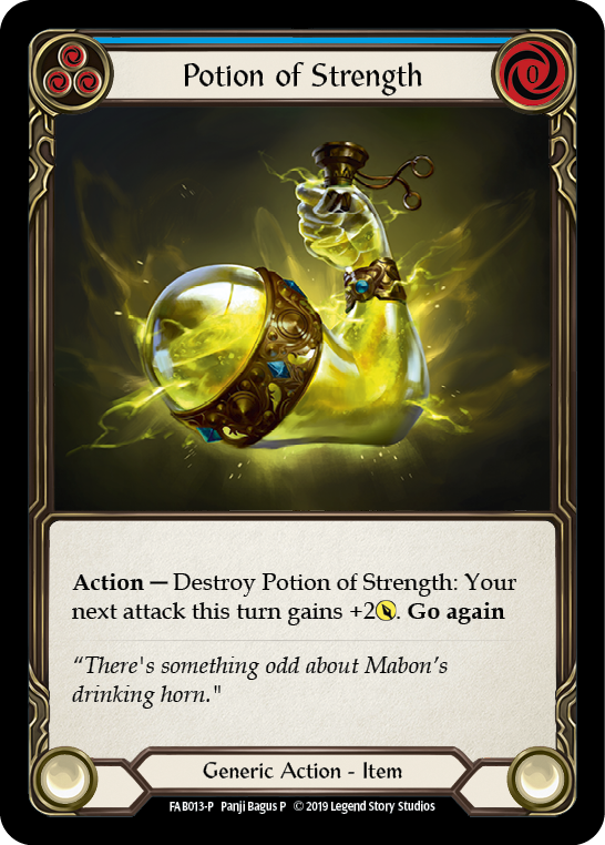 Potion of Strength [FAB013-P] (Promo)  1st Edition Cold Foil