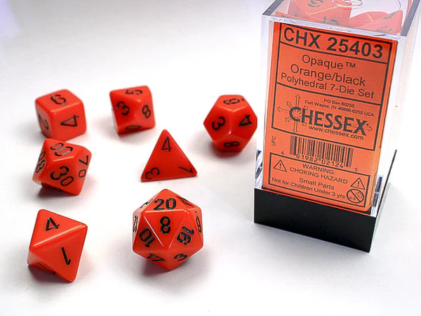 Chessex Opaque 7-Die Set