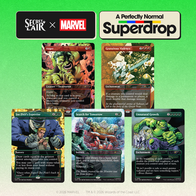 Secret Lair Drop: Secret Lair x Marvel: Hulk SMASH! (Non-Foil Edition)