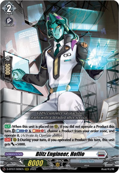Blitz Engineer, Hoflio (D-BT07/009EN) [Raging Flames Against Emerald Storm]