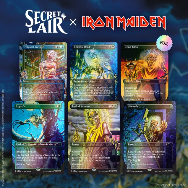 Secret Lair x Iron Maiden: Album Art Foil Edition