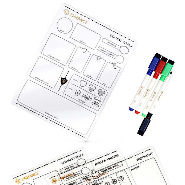 Enhance Acrylic Character Sheets
