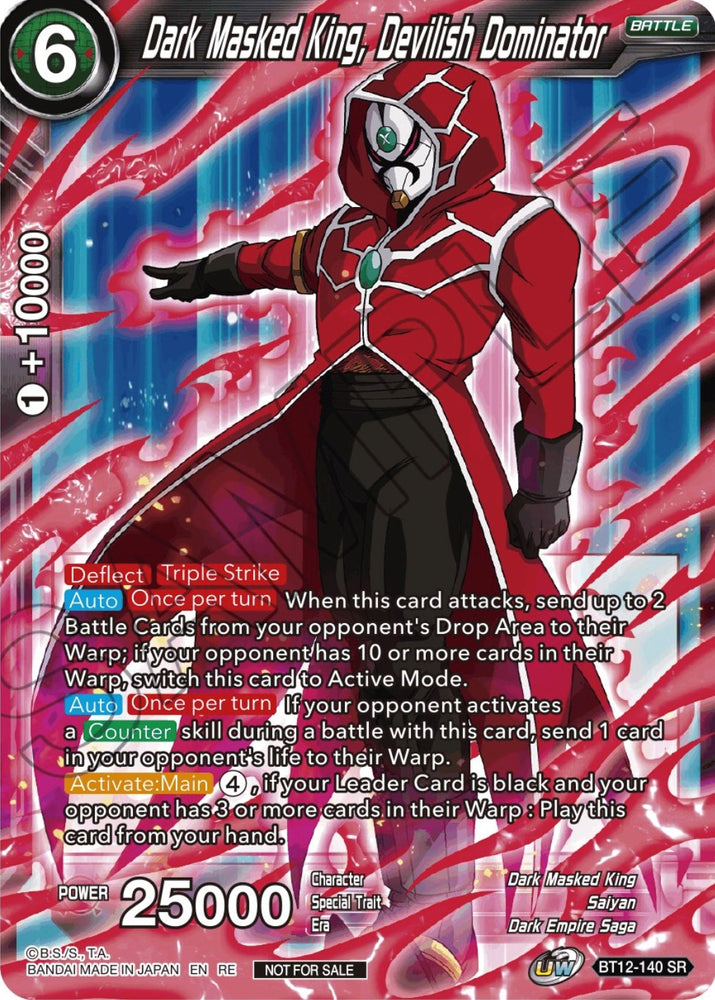 Dark Masked King, Devilish Dominator (Championship Selection Pack 2023 Vol.2) (Silver Foil) (BT12-140) [Tournament Promotion Cards]