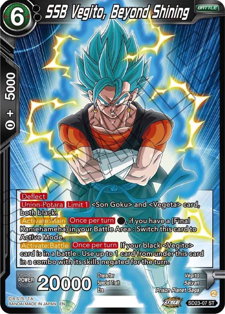 SSB Vegito, Beyond Shining (SD23-07) [Critical Blow]