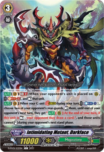Intimidating Mutant, Darkface (D-PV01/122EN) [History Collection]