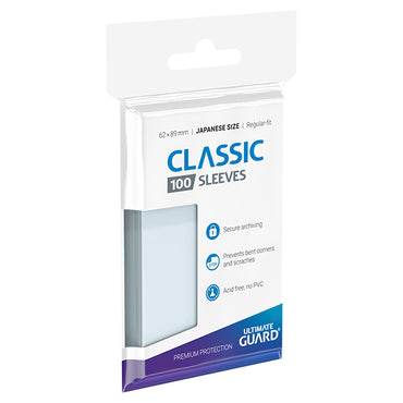 Ultimate Guard Classic Transparent Soft Sleeves - Japanese Size