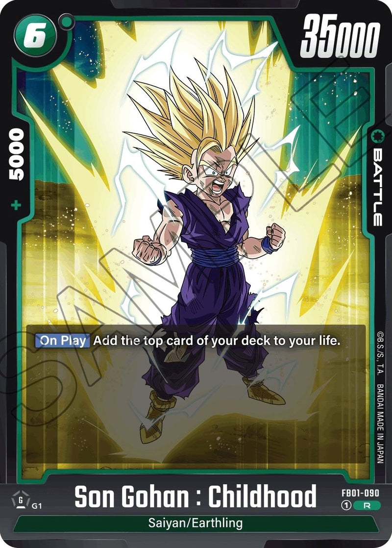 dragon ball super card game gohan deck Son Gohan : Childhood (FB01-090) [Awakened Pulse]