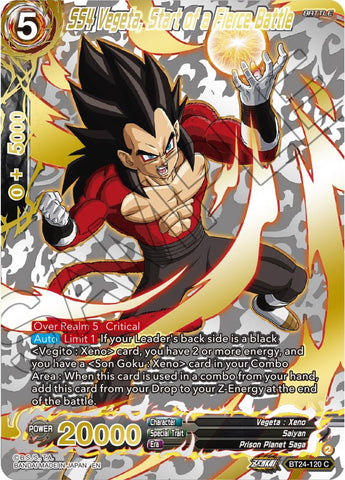 SS4 Vegeta, Start of a Fierce Battle (Collector Booster) (BT24-120) [Beyond Generations]