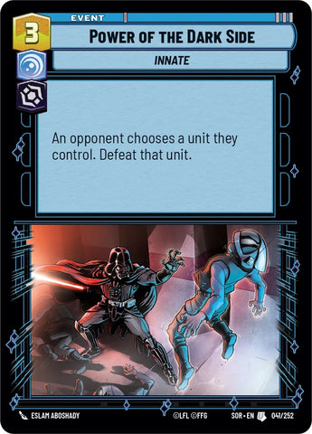Image for Power of the Dark Side (041/252) [Spark of Rebellion] - Star Wars: Unlimited