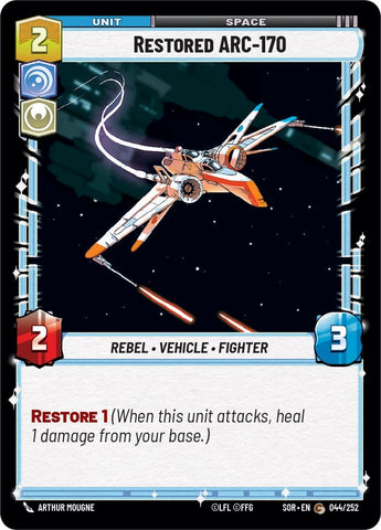Image for Restored ARC-170 (044/252) [Spark of Rebellion] - Star Wars: Unlimited