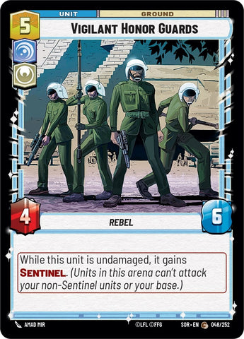 Image for Vigilant Honor Guards (048/252) [Spark of Rebellion] - Star Wars: Unlimited