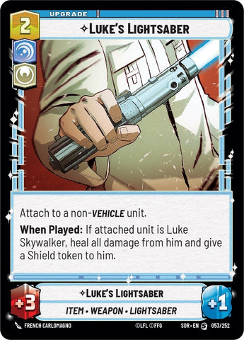 Image for Luke's Lightsaber (053/252) [Spark of Rebellion] - Star Wars: Unlimited