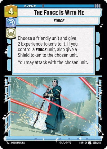 Image for The Force is With Me (055/252) [Spark of Rebellion] - Star Wars: Unlimited