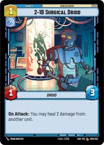Image for 2-1B Surgical Droid (059/252) [Spark of Rebellion] - Star Wars: Unlimited