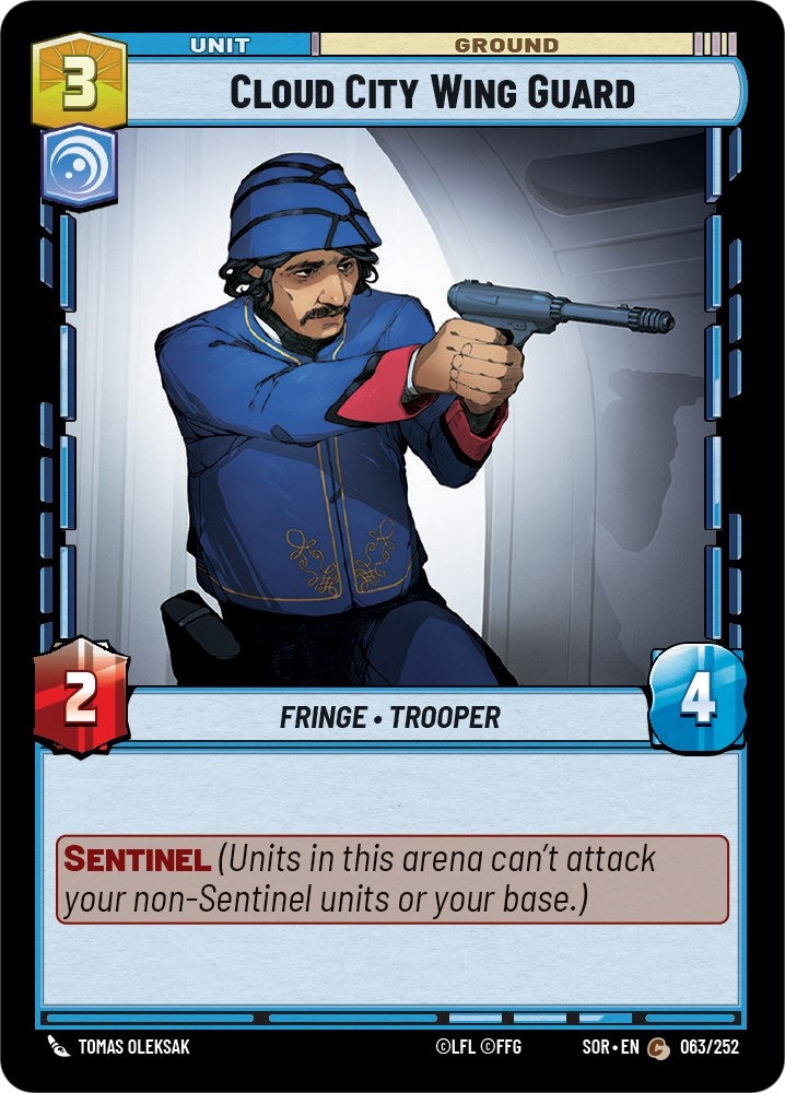 Image for Cloud City Wing Guard (063/252) [Spark of Rebellion] - Star Wars: Unlimited