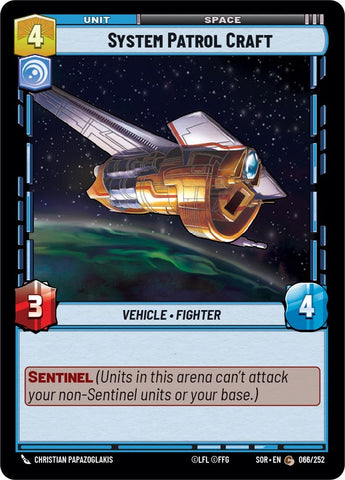 Image for System Patrol Craft (066/252) [Spark of Rebellion] - Star Wars: Unlimited