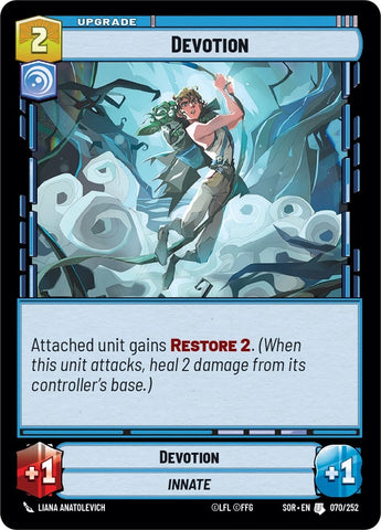 Image for Devotion (070/252) [Spark of Rebellion] - Star Wars: Unlimited