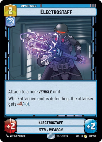 Image for Electrostaff (071/252) [Spark of Rebellion] - Star Wars: Unlimited