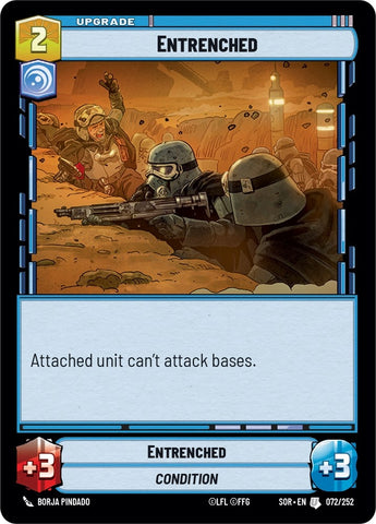 Image for Entrenched (072/252) [Spark of Rebellion] - Star Wars: Unlimited