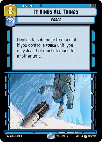 Image for It Binds All Things (075/252) [Spark of Rebellion] - Star Wars: Unlimited