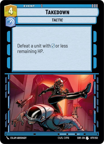 Image for Takedown (077/252) [Spark of Rebellion] - Star Wars: Unlimited