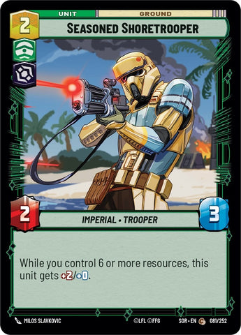 Image for Seasoned Shoretrooper (081/252) [Spark of Rebellion] - Star Wars: Unlimited
