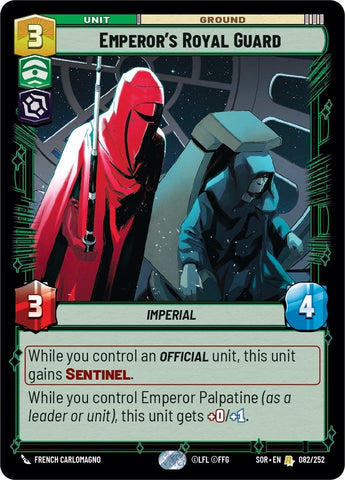 Image for Emperor's Royal Guard (082/252) [Spark of Rebellion] - Star Wars: Unlimited