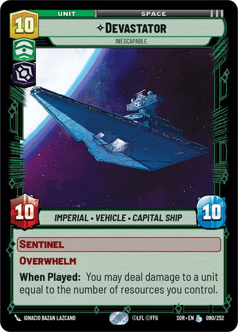 Image for Devastator - Inescapable (090/252) [Spark of Rebellion] - Star Wars: Unlimited