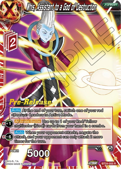 Whis, Assistant to a God of Destruction (BT24-005) [Beyond Generations Prerelease Promos]