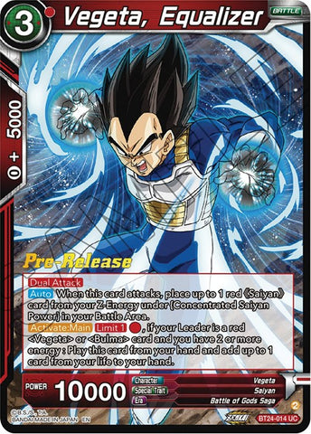 Vegeta, Equalizer (BT24-014) [Beyond Generations Prerelease Promos]