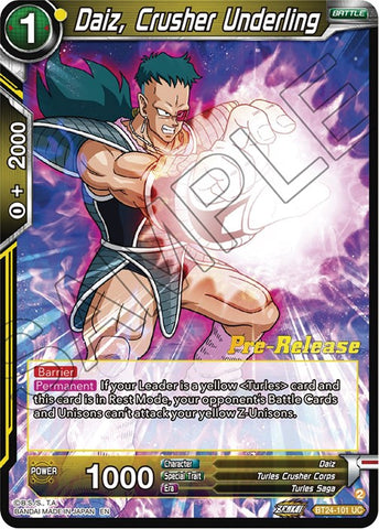 Daiz, Crusher Underling (BT24-101) [Beyond Generations Prerelease Promos]