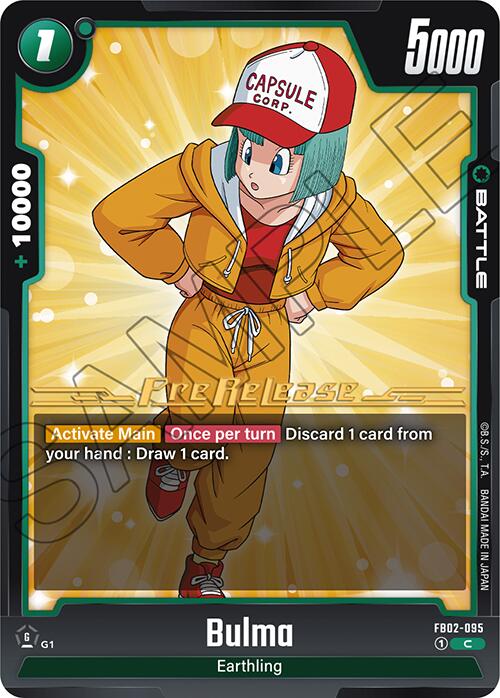 Bulma (FB02-095) [Blazing Aura Pre-Release Cards]