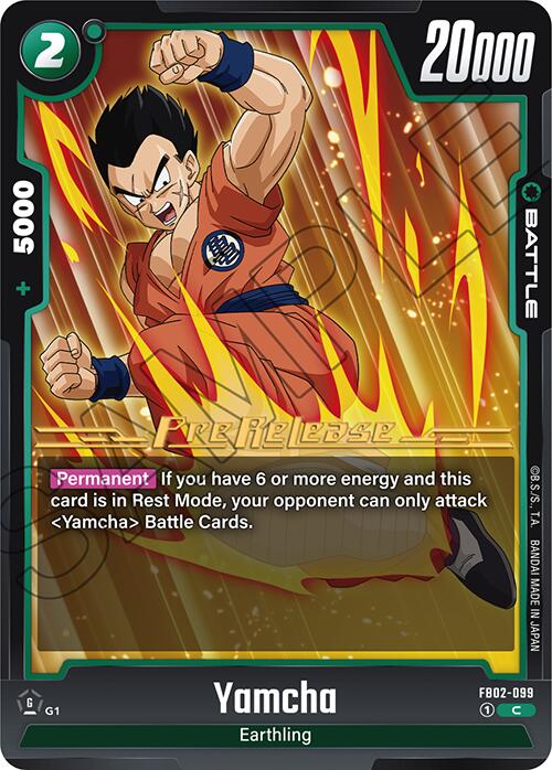 Yamcha [Blazing Aura Pre-Release Cards]