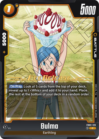 Bulma (FB02-129) [Blazing Aura Pre-Release Cards]