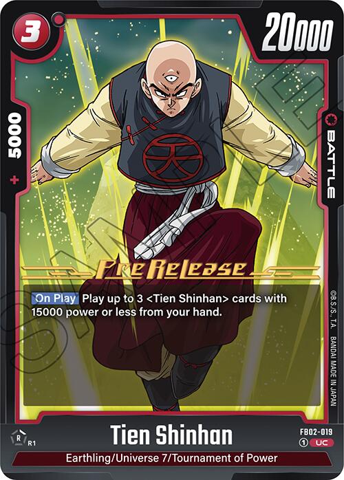 Tien Shinhan (FB02-019) [Blazing Aura Pre-Release Cards]